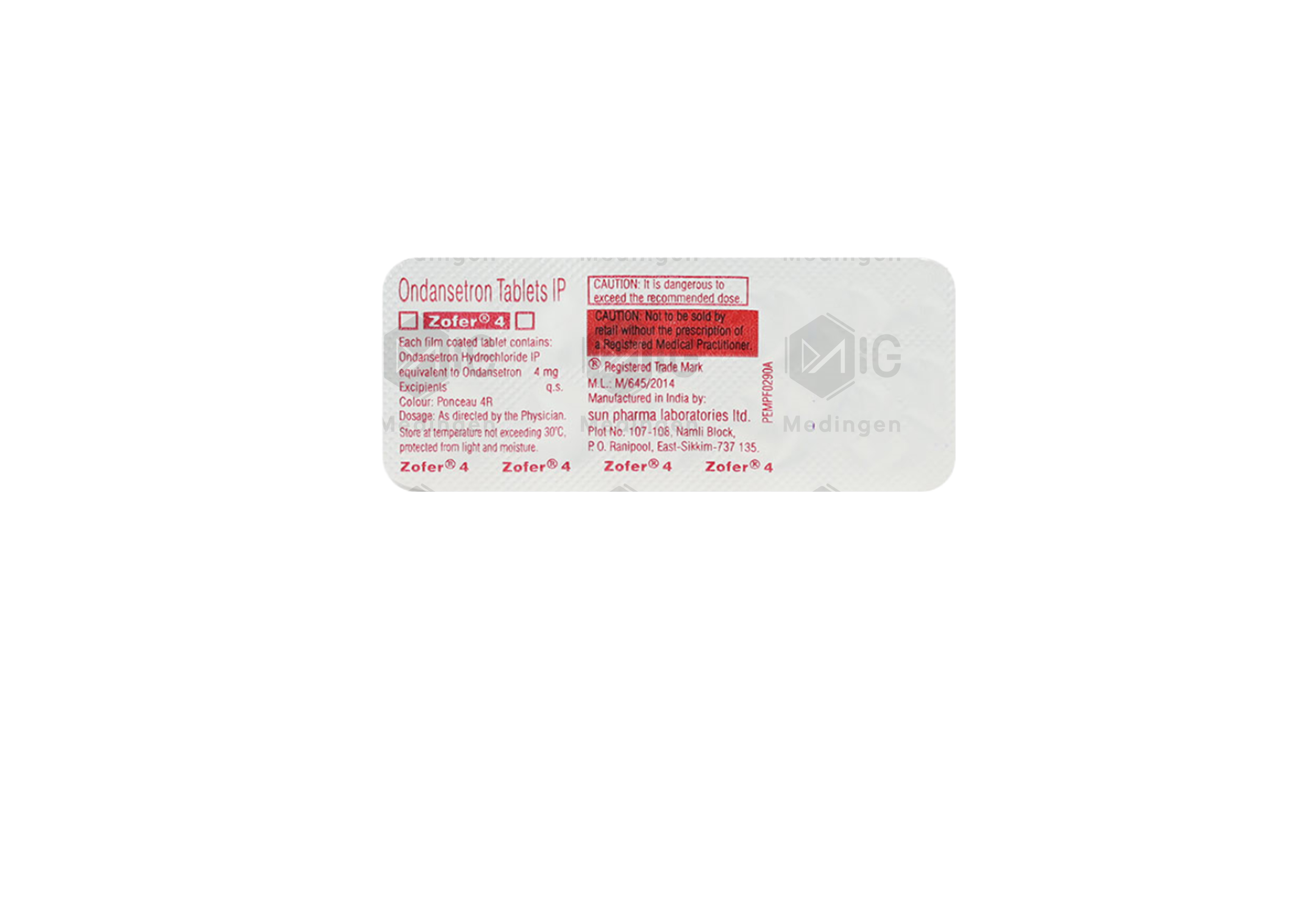 ZOFER 4MG